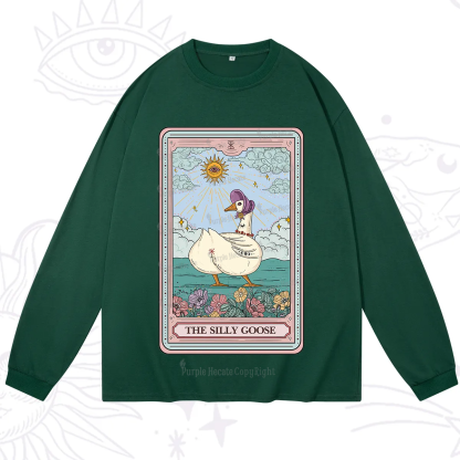 Purplehecate The Silly Goose Tarot Long Sleeve T-Shirt