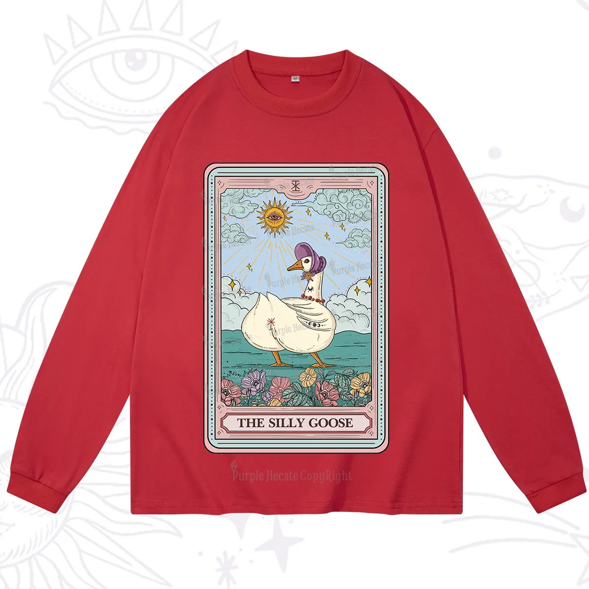 Purplehecate The Silly Goose Tarot Long Sleeve T-Shirt