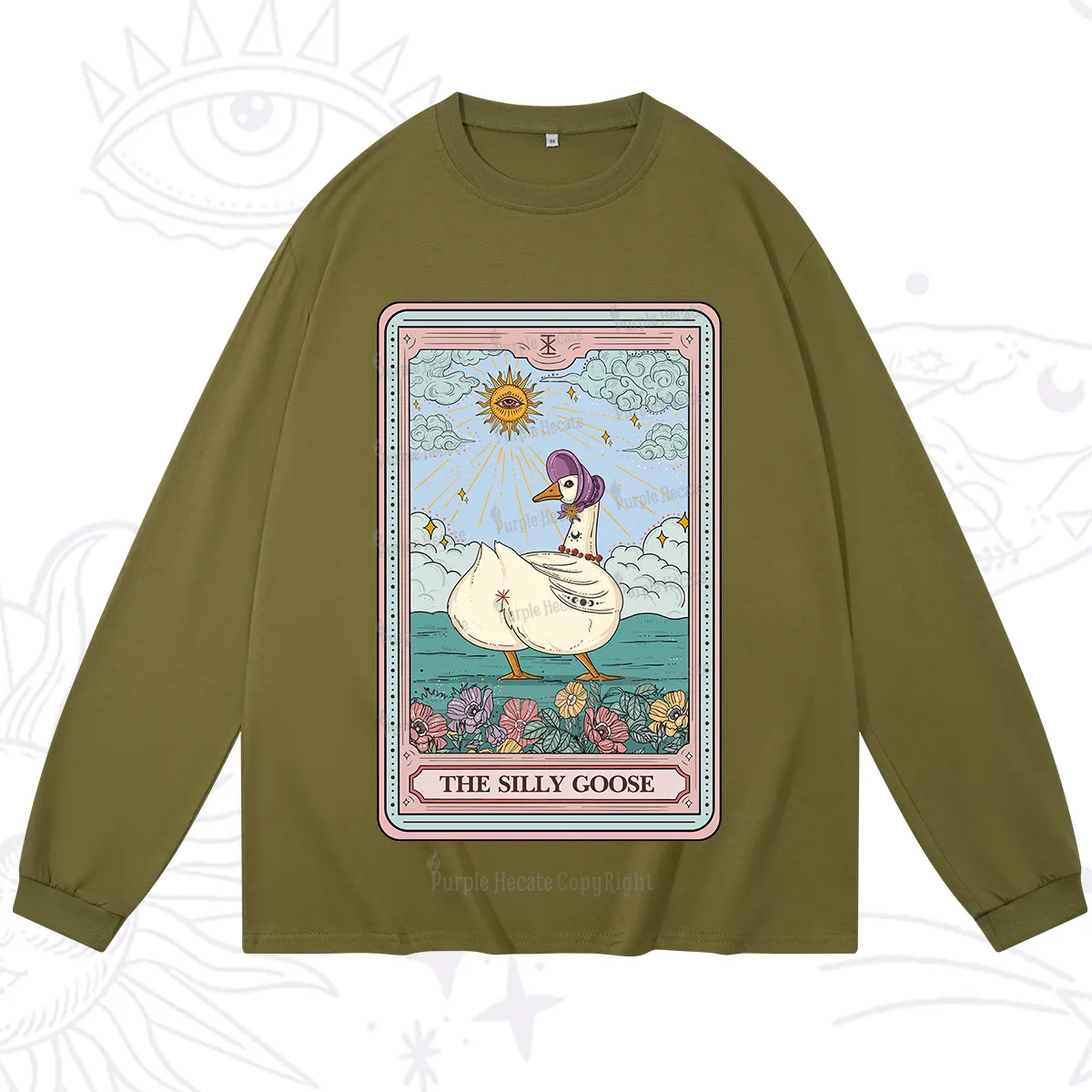 Purplehecate The Silly Goose Tarot Long Sleeve T-Shirt