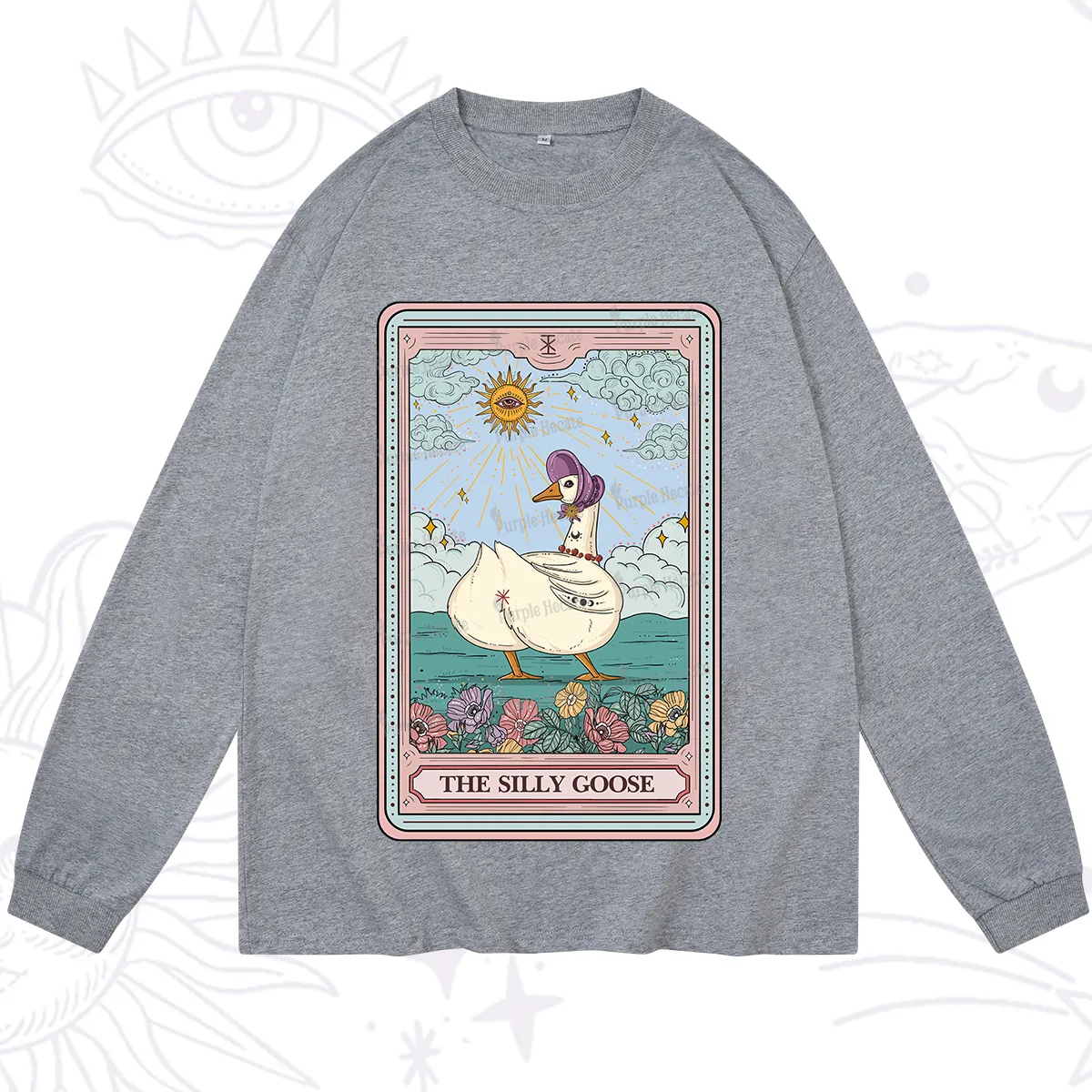 Purplehecate The Silly Goose Tarot Long Sleeve T-Shirt