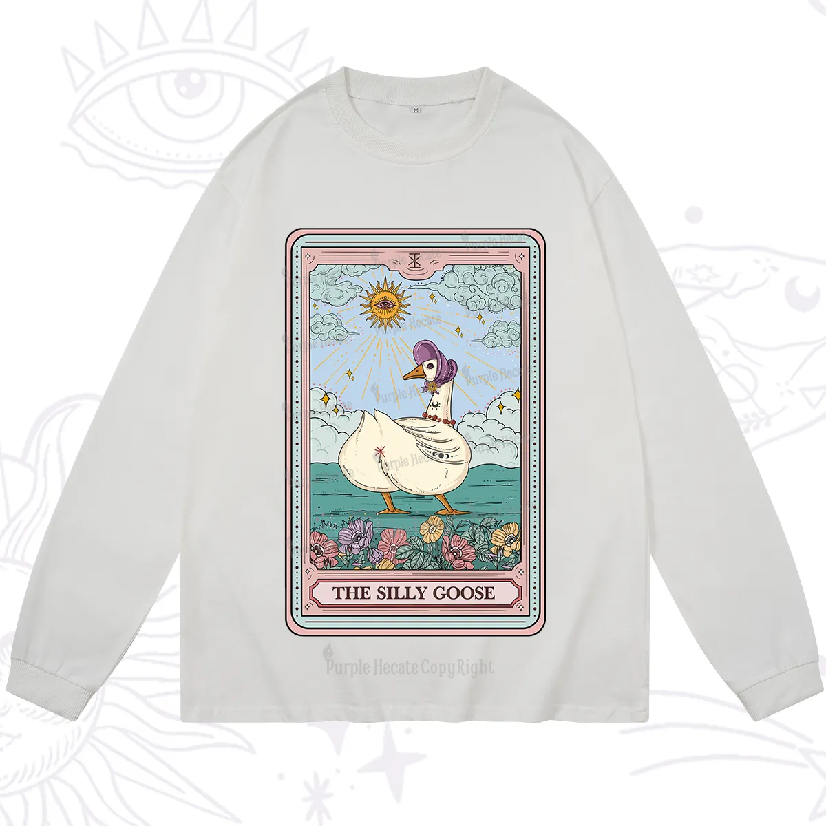 Purplehecate The Silly Goose Tarot Long Sleeve T-Shirt