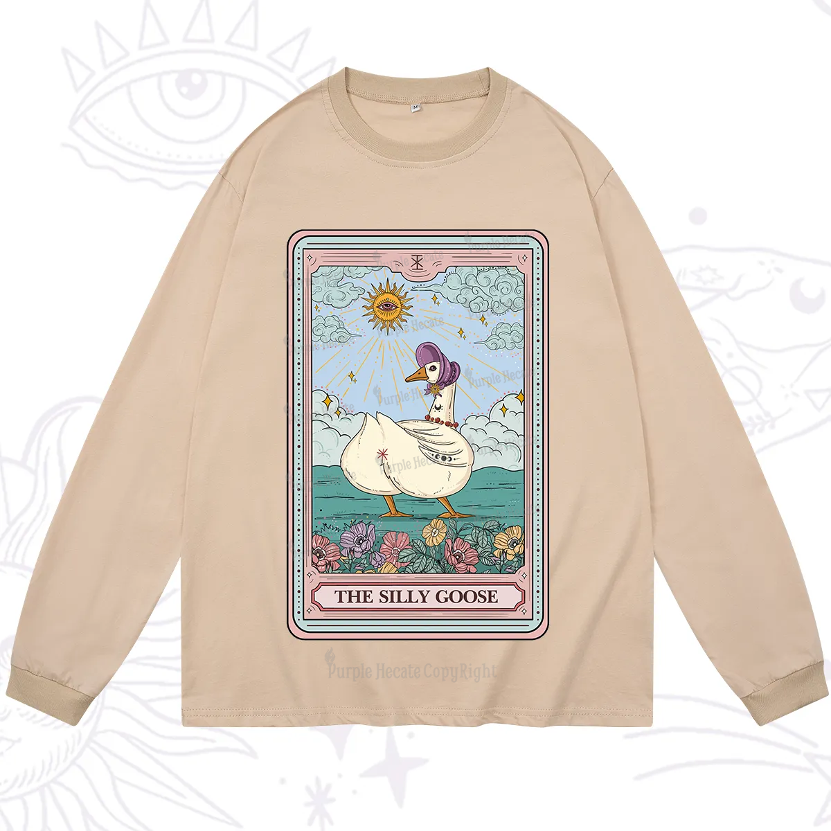 Purplehecate The Silly Goose Tarot Long Sleeve T-Shirt