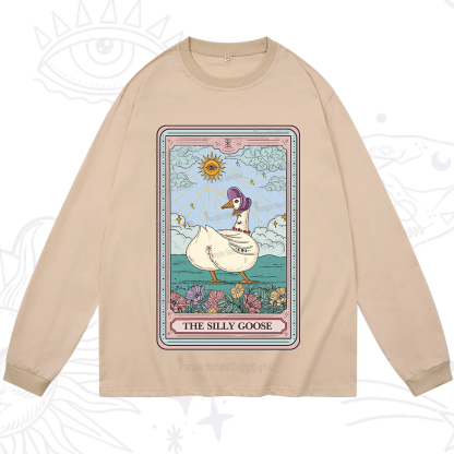 Purplehecate The Silly Goose Tarot Long Sleeve T-Shirt