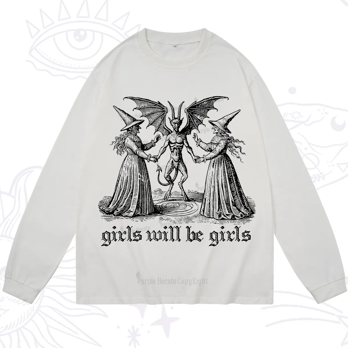 Purplehecate Witch Girls Will Be Girls Long Sleeve T-Shirt