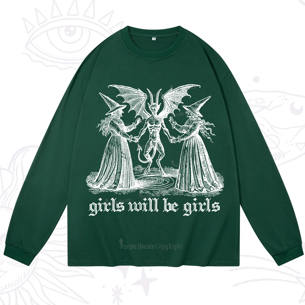 Purplehecate Witch Girls Will Be Girls Long Sleeve T-Shirt