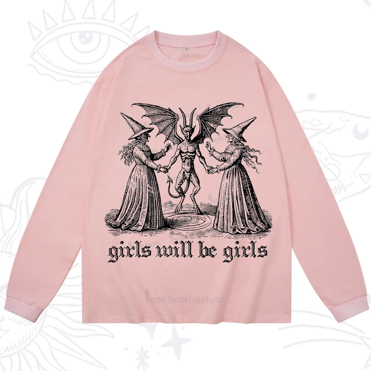 Purplehecate Witch Girls Will Be Girls Long Sleeve T-Shirt