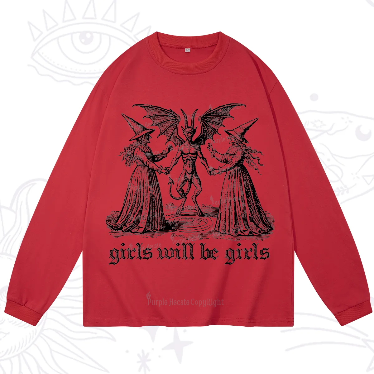 Purplehecate Witch Girls Will Be Girls Long Sleeve T-Shirt