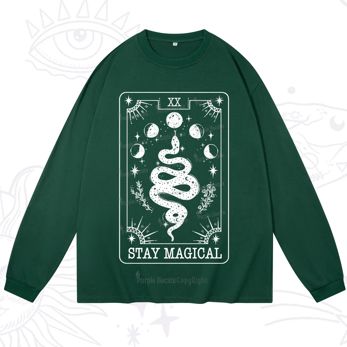 Purplehecate The Stay Magical Tarot Long Sleeve T-Shirt