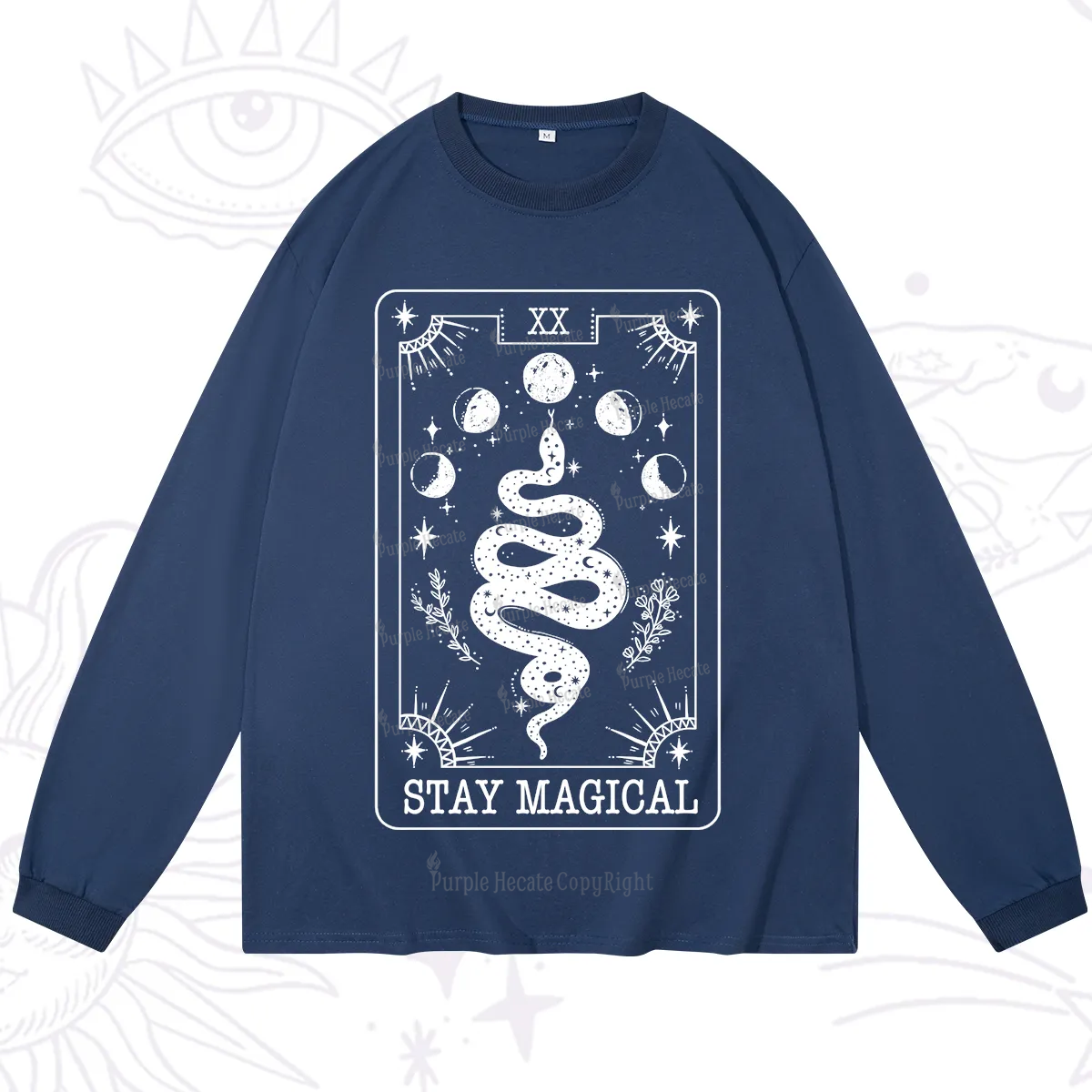 Purplehecate The Stay Magical Tarot Long Sleeve T-Shirt