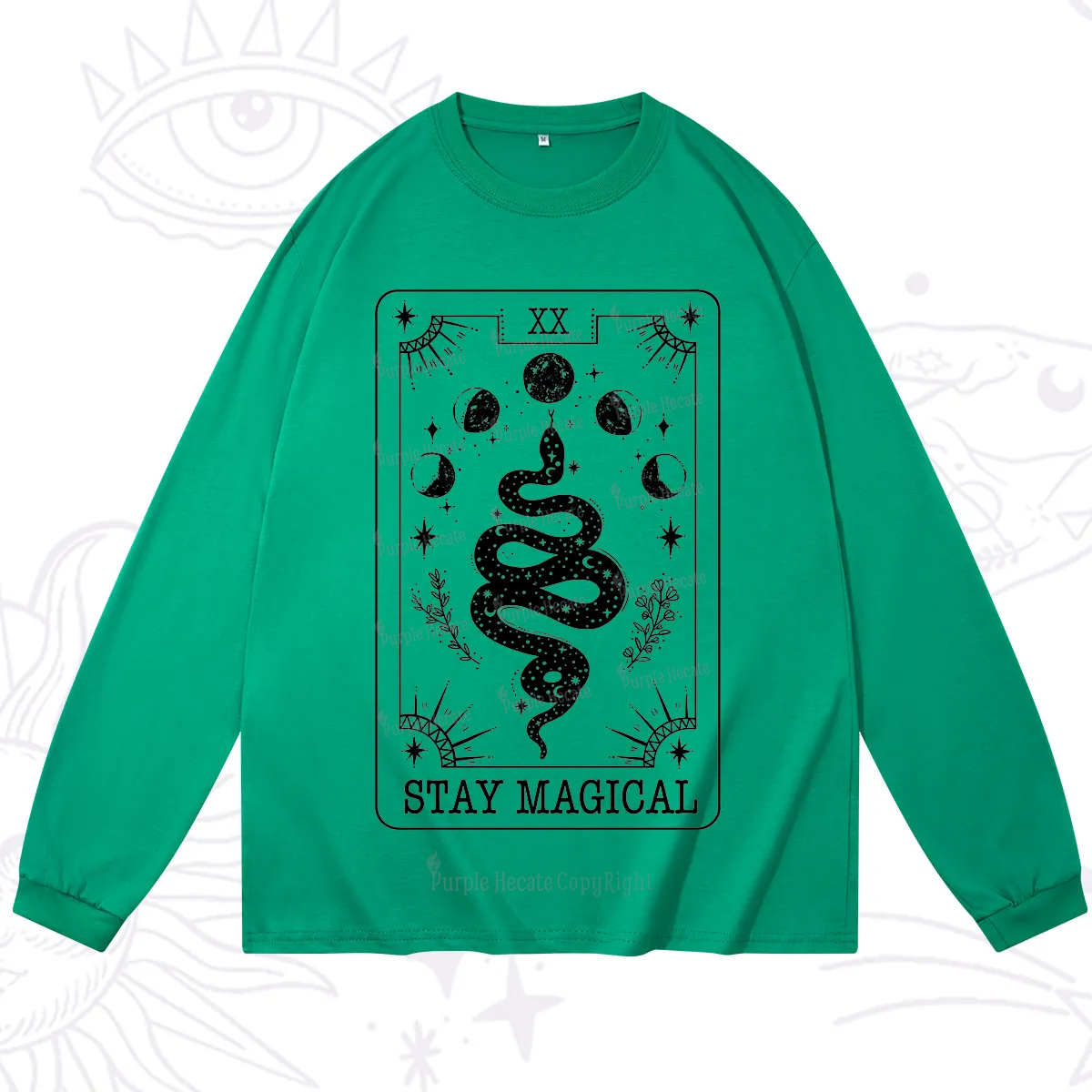 Purplehecate The Stay Magical Tarot Long Sleeve T-Shirt