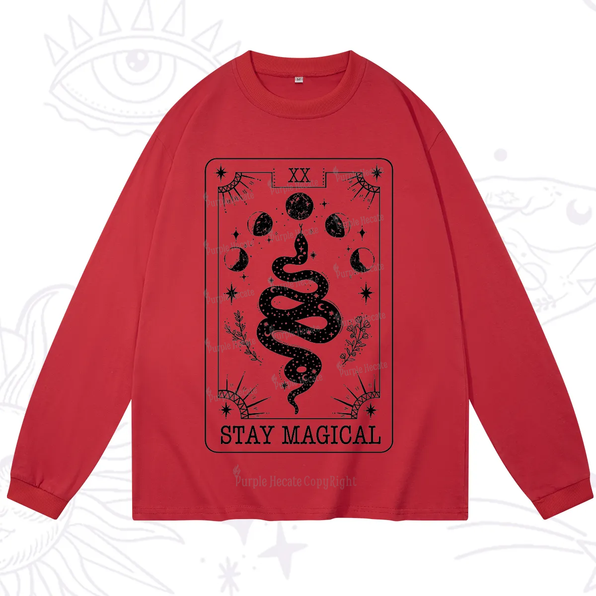 Purplehecate The Stay Magical Tarot Long Sleeve T-Shirt