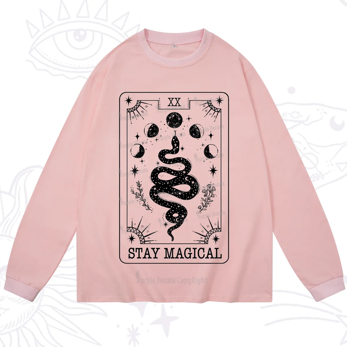 Purplehecate The Stay Magical Tarot Long Sleeve T-Shirt