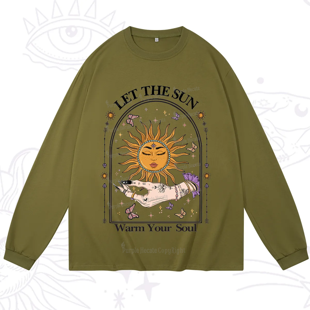 Purplehecate Let The Sun Warm Your Soul Long Sleeve T-Shirt