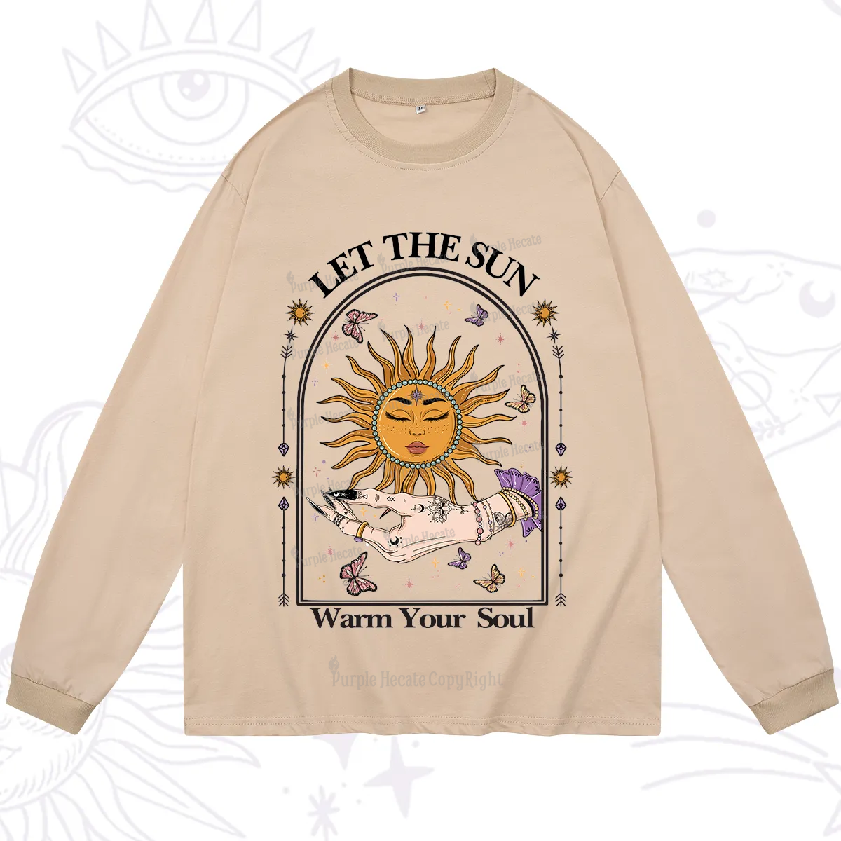 Purplehecate Let The Sun Warm Your Soul Long Sleeve T-Shirt