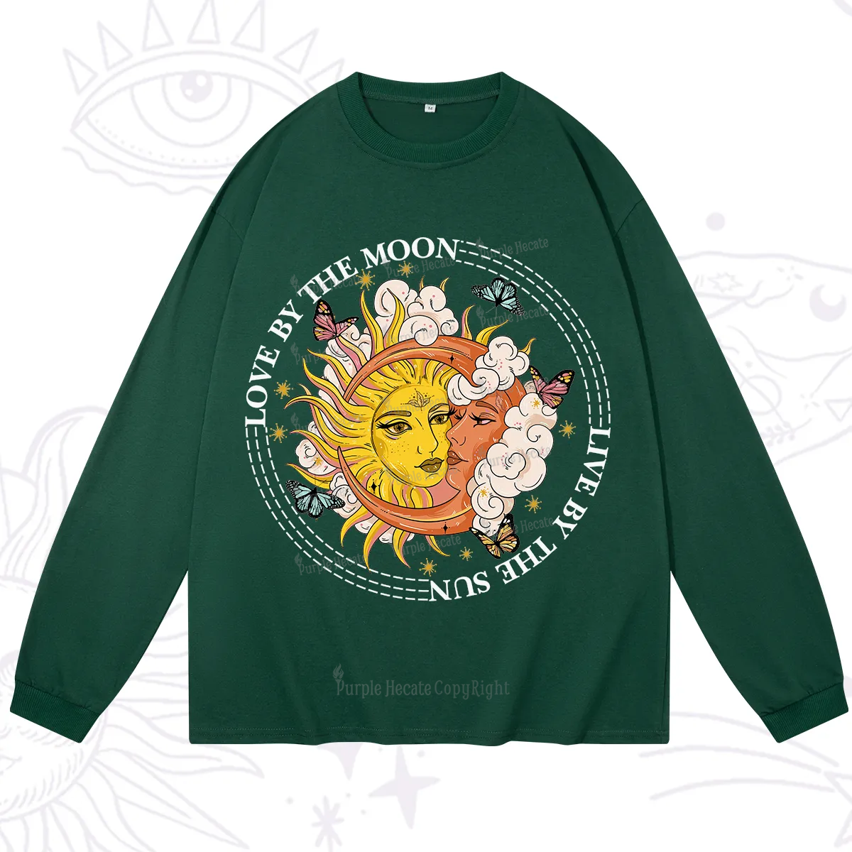 Purplehecate Live By The Sun Love By The Moon Long Sleeve T-Shirt