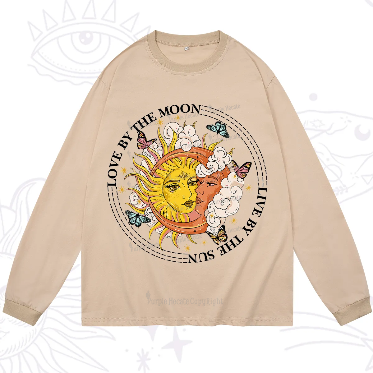 Purplehecate Live By The Sun Love By The Moon Long Sleeve T-Shirt