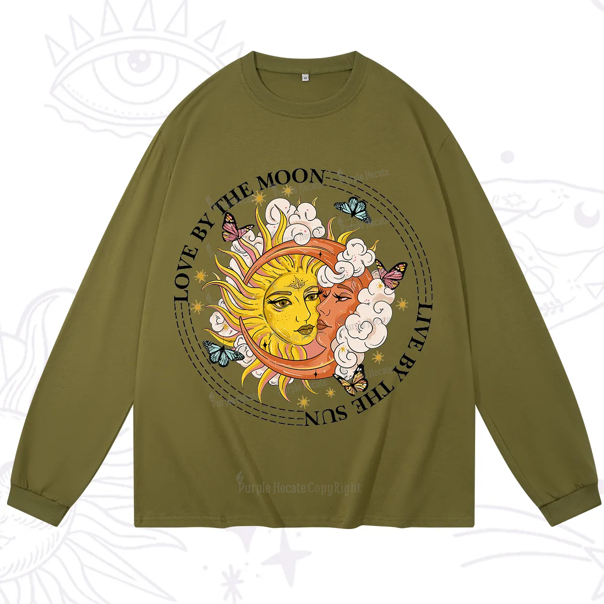 Purplehecate Live By The Sun Love By The Moon Long Sleeve T-Shirt