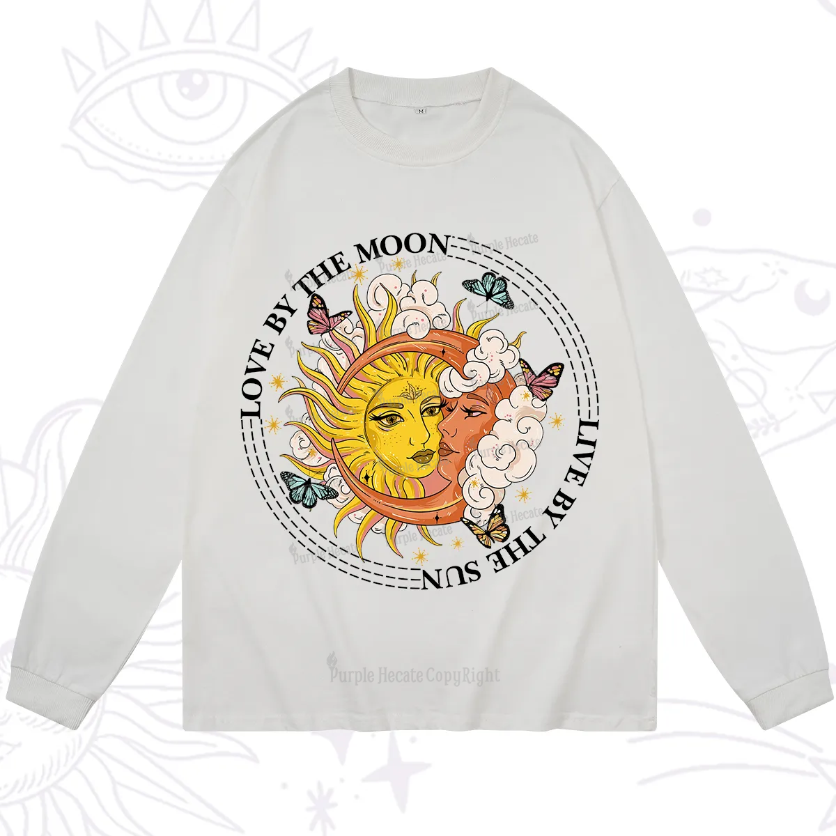 Purplehecate Live By The Sun Love By The Moon Long Sleeve T-Shirt