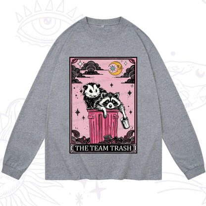 Purplehecate The Team Trash Raccoon & Possum Tarot Long Sleeve T-Shirt