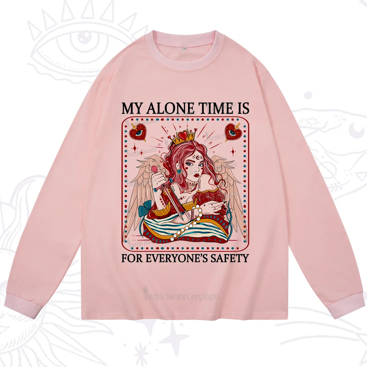 Purplehecate My Alone Time Is For Everyone's Safety Long Sleeve T-Shirt