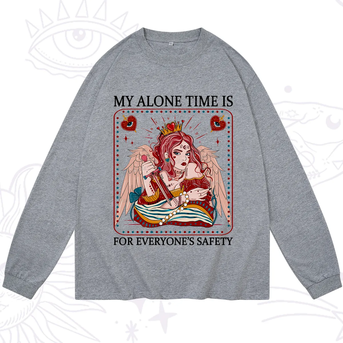 Purplehecate My Alone Time Is For Everyone's Safety Long Sleeve T-Shirt