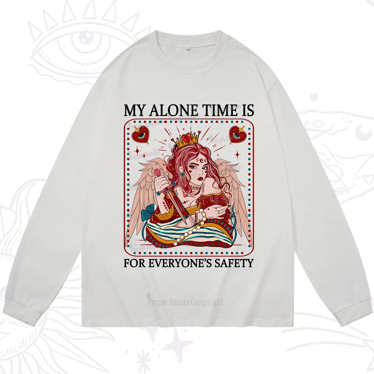 Purplehecate My Alone Time Is For Everyone's Safety Long Sleeve T-Shirt