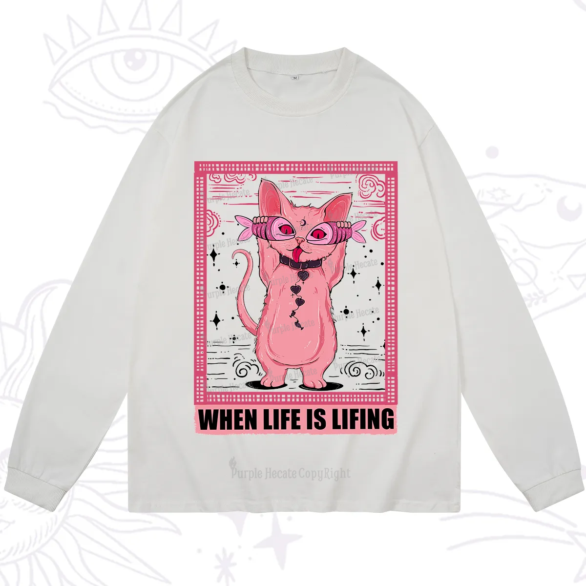 Purplehecate The Toasted Hermit Tarot Long Sleeve T-Shirt