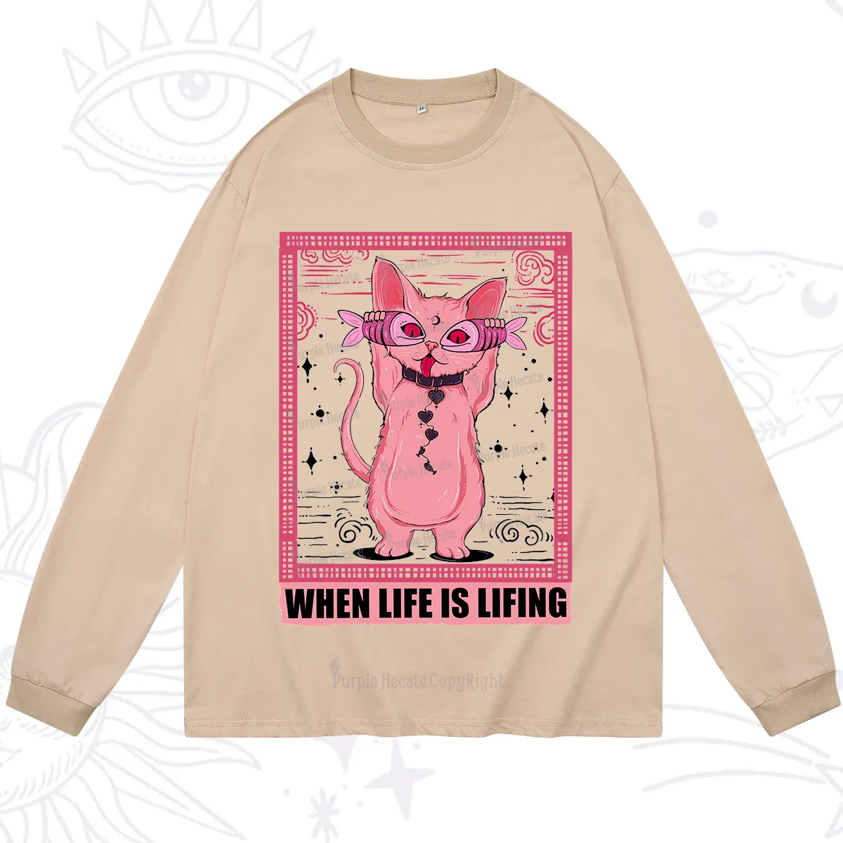 Purplehecate The Toasted Hermit Tarot Long Sleeve T-Shirt