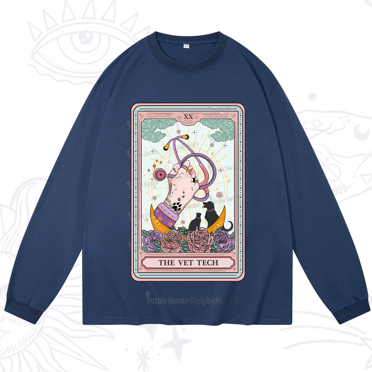 Purplehecate The Vet Tech Tarot Long Sleeve T-Shirt