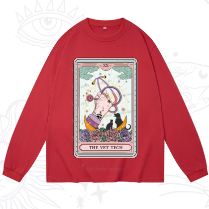 Purplehecate The Vet Tech Tarot Long Sleeve T-Shirt