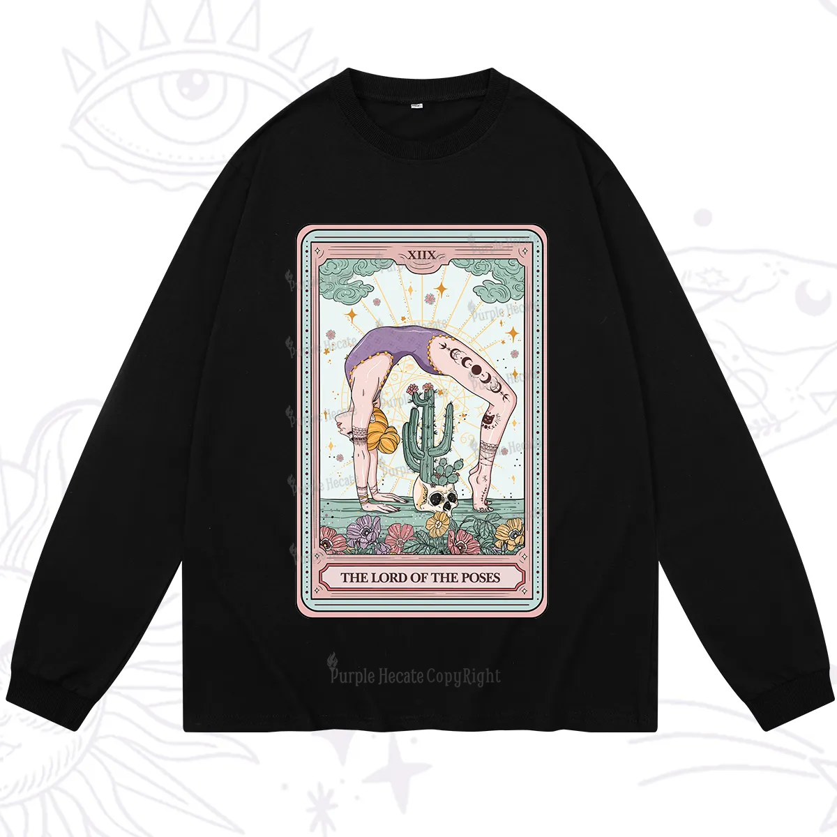 Purplehecate The Lord Of The Poses Tarot Long Sleeve T-Shirt