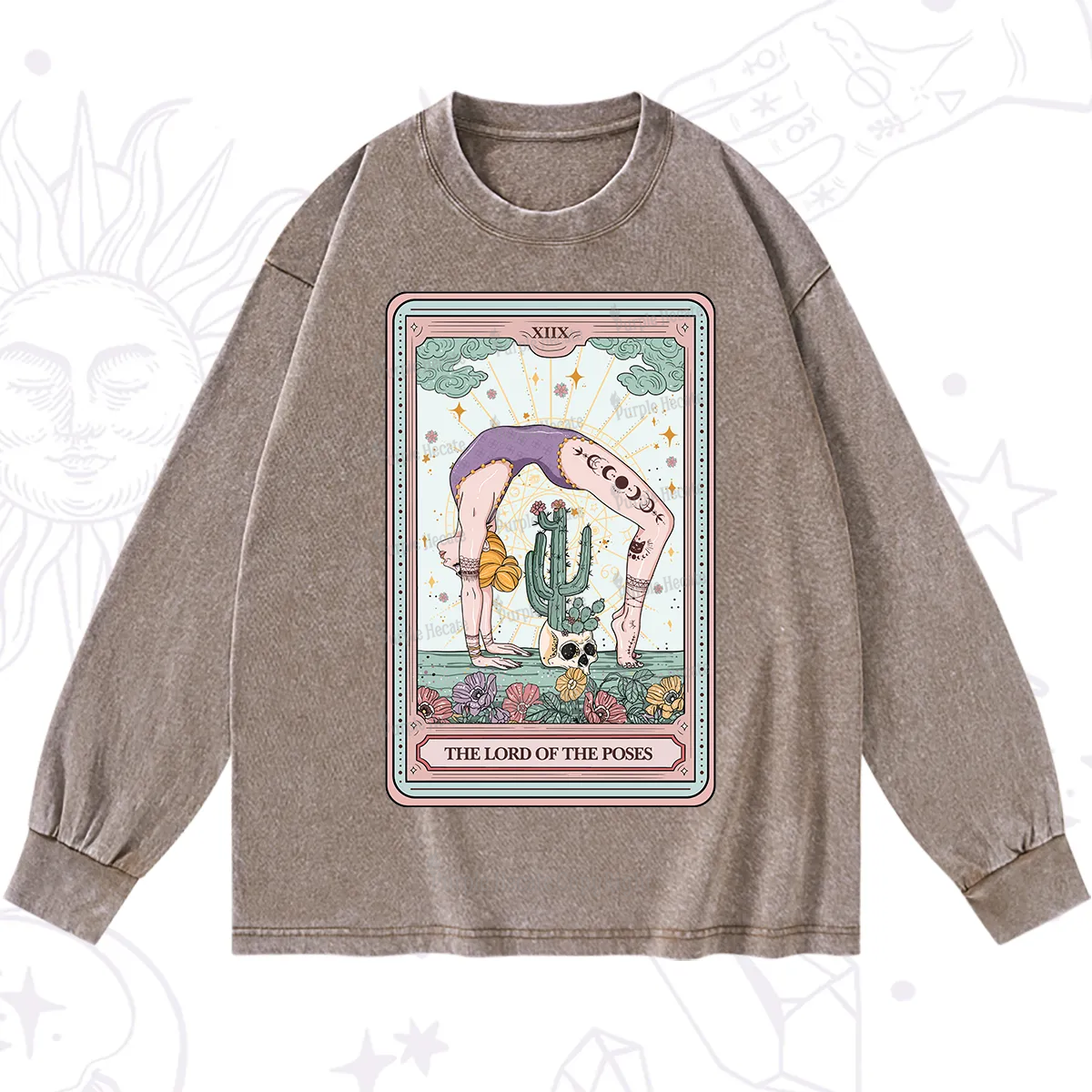 Purplehecate The Lord Of The Poses Tarot Long Sleeve T-Shirt