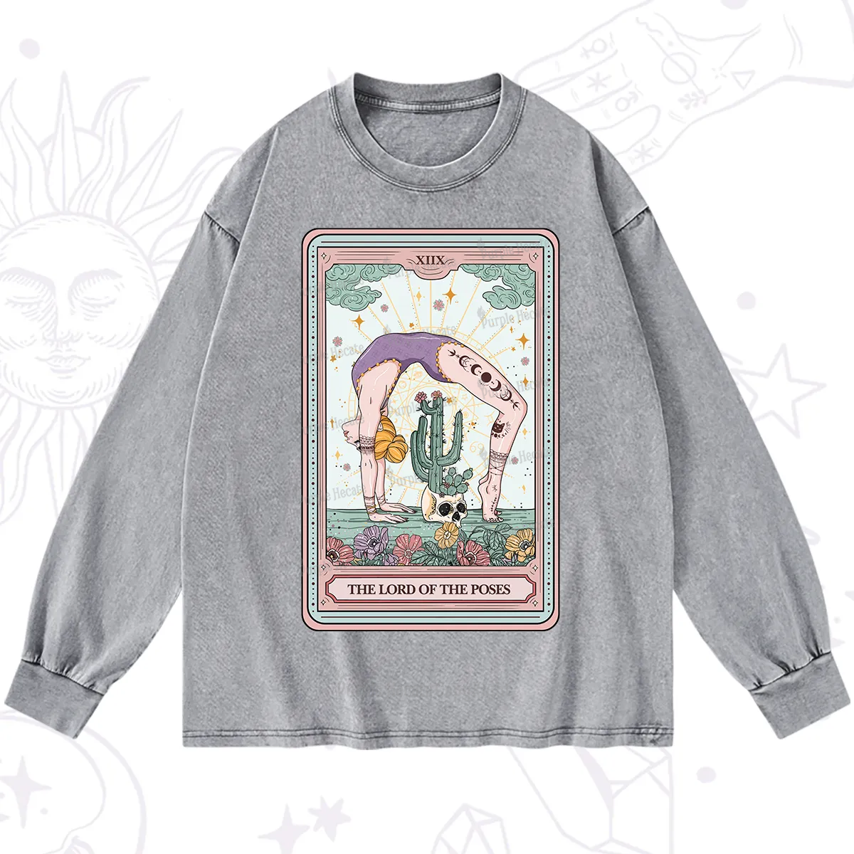 Purplehecate The Lord Of The Poses Tarot Long Sleeve T-Shirt