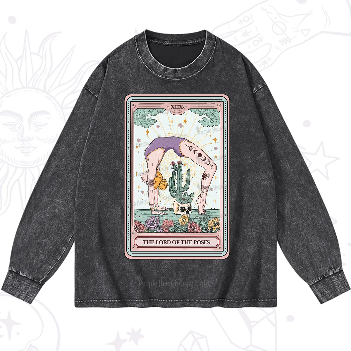 Purplehecate The Lord Of The Poses Tarot Long Sleeve T-Shirt