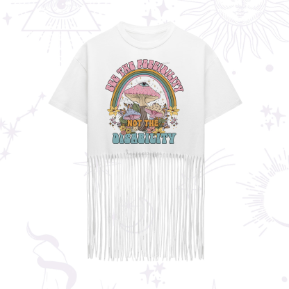 Purplehecate See The Possibility Not The Disability Fringe Hem T-Shirt
