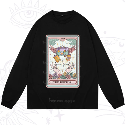 Purplehecate The Doctor Tarot Long Sleeve T-Shirt