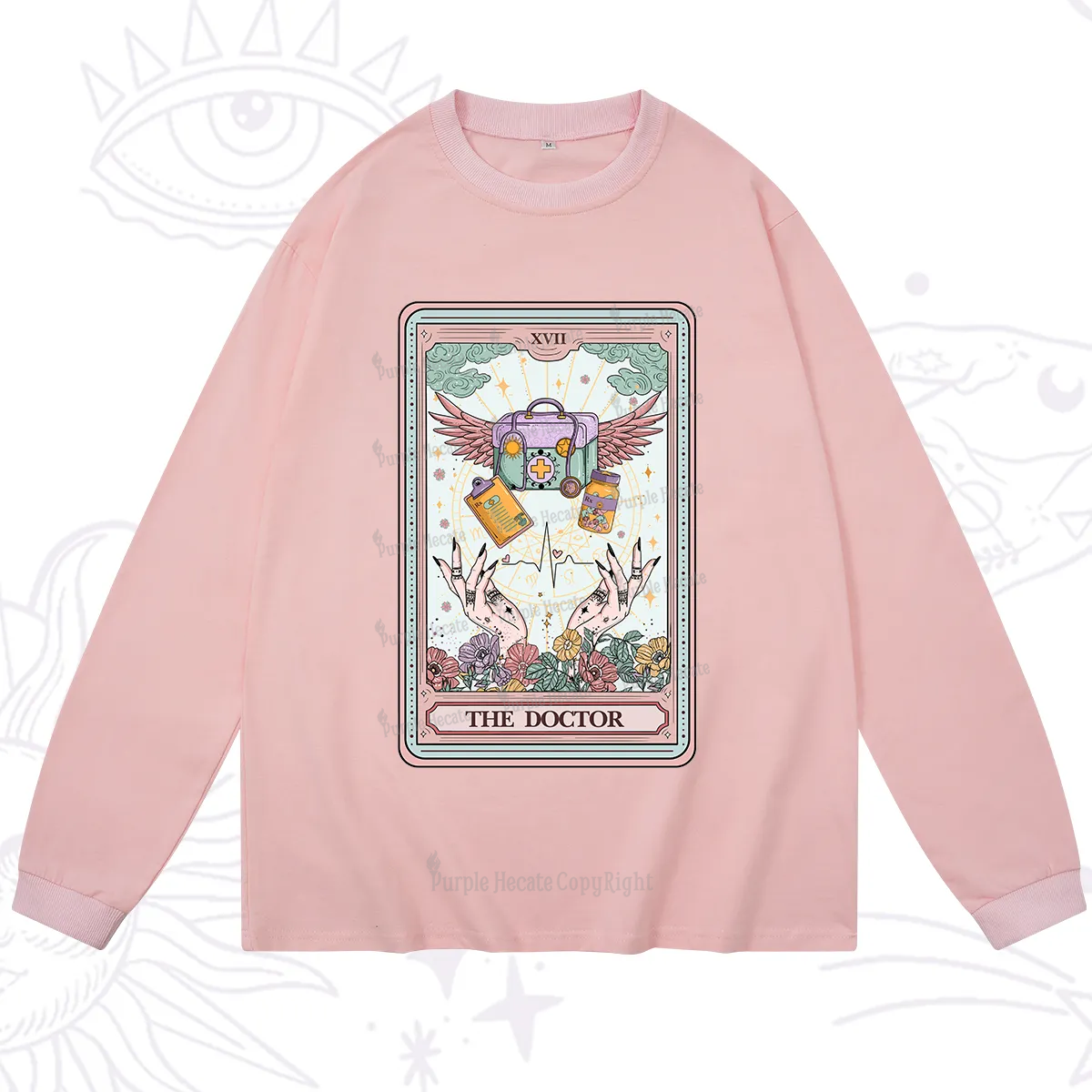 Purplehecate The Doctor Tarot Long Sleeve T-Shirt