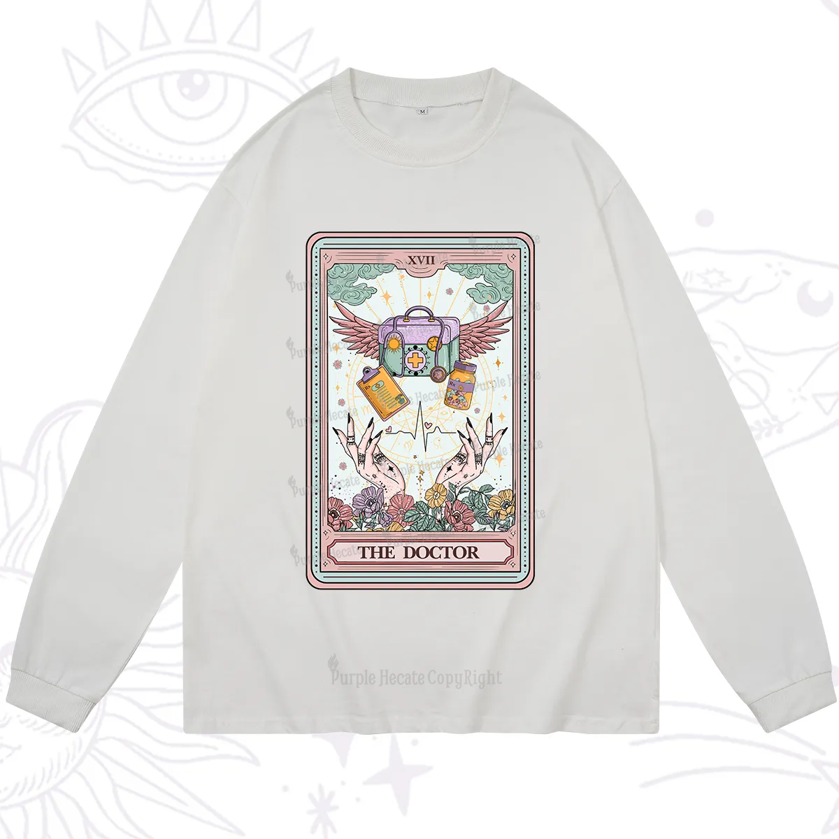 Purplehecate The Doctor Tarot Long Sleeve T-Shirt