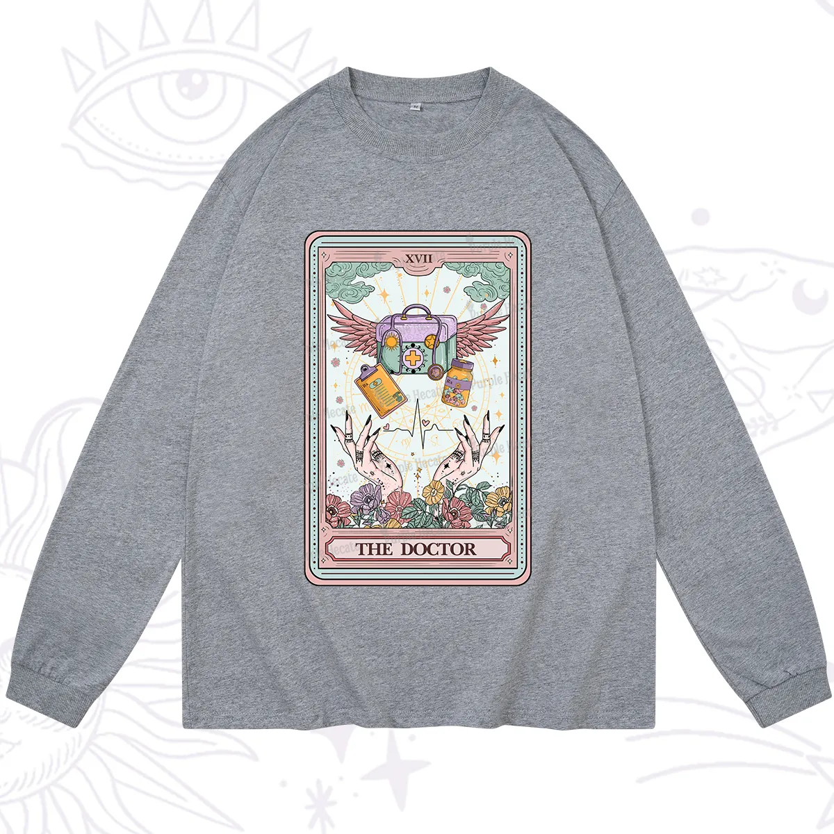 Purplehecate The Doctor Tarot Long Sleeve T-Shirt