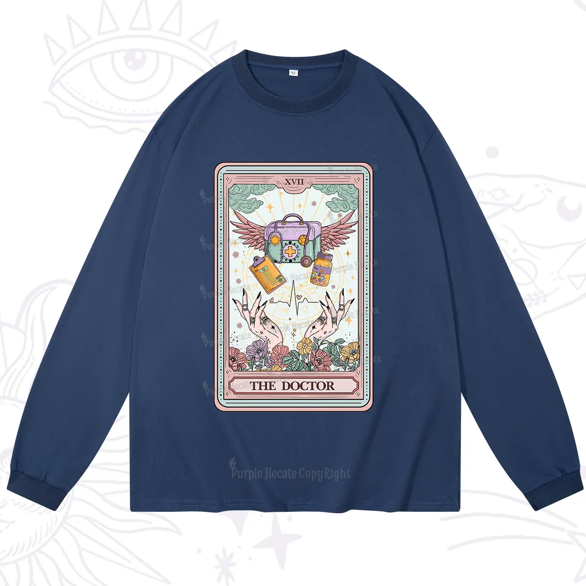 Purplehecate The Doctor Tarot Long Sleeve T-Shirt