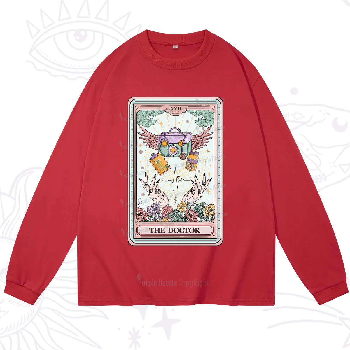 Purplehecate The Doctor Tarot Long Sleeve T-Shirt