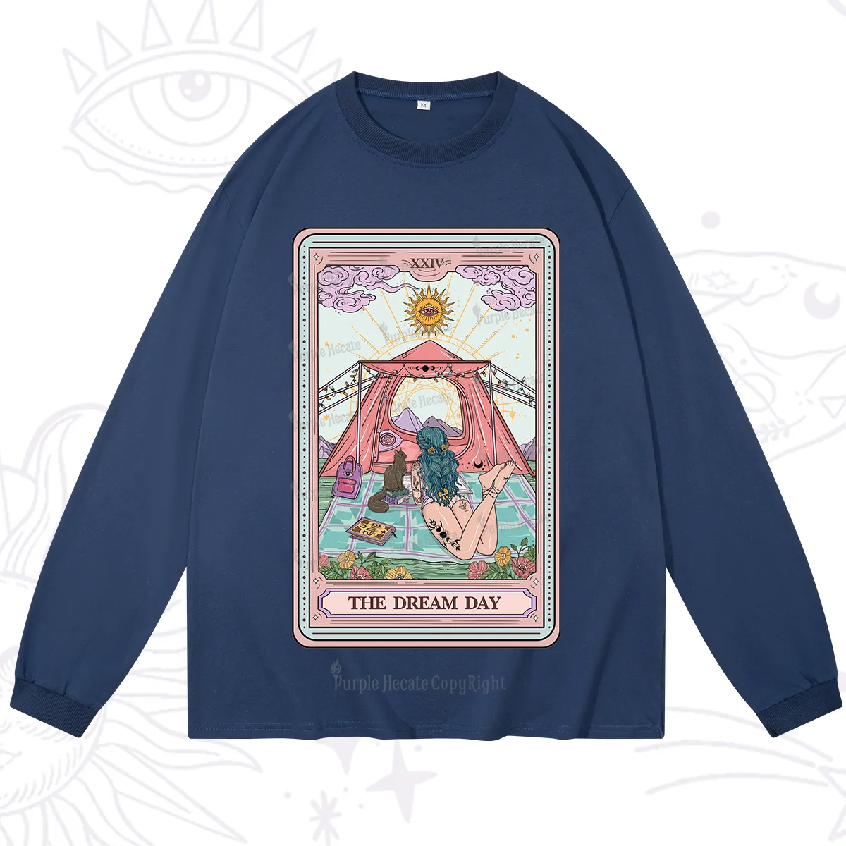 Purplehecate The Camp Lover Tarot Long Sleeve T-Shirt