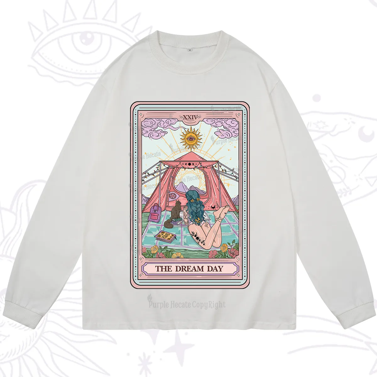 Purplehecate The Camp Lover Tarot Long Sleeve T-Shirt