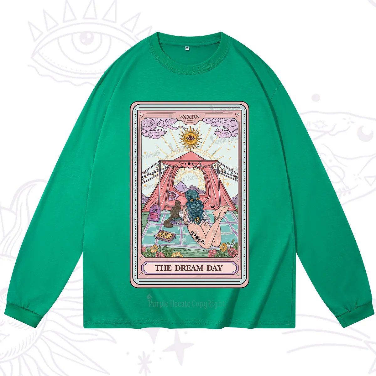 Purplehecate The Camp Lover Tarot Long Sleeve T-Shirt