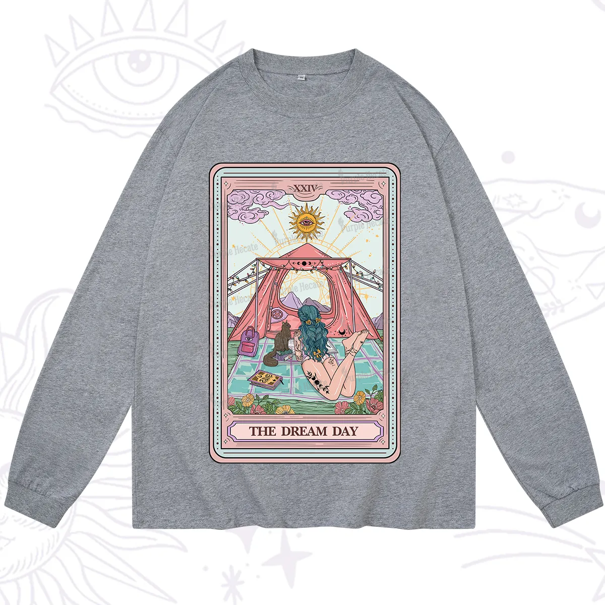Purplehecate The Camp Lover Tarot Long Sleeve T-Shirt