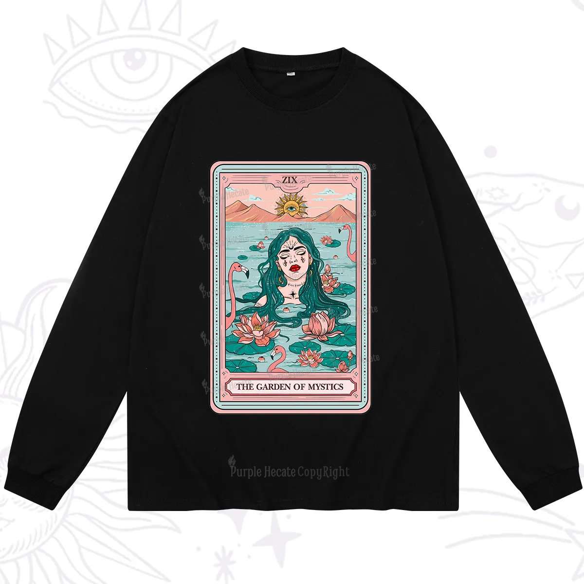 Purplehecate The Garden Of Mystics Tarot Long Sleeve T-Shirt