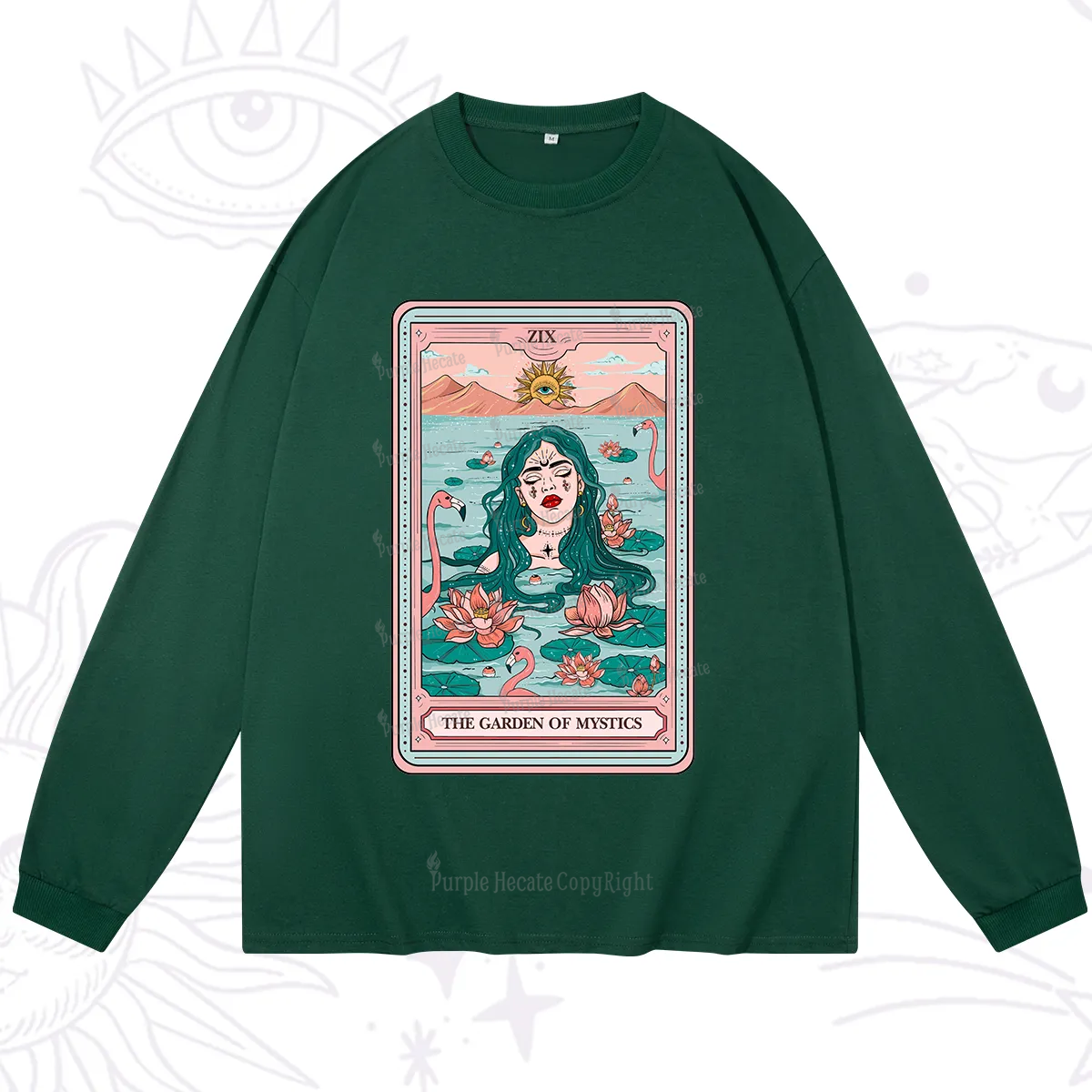Purplehecate The Garden Of Mystics Tarot Long Sleeve T-Shirt