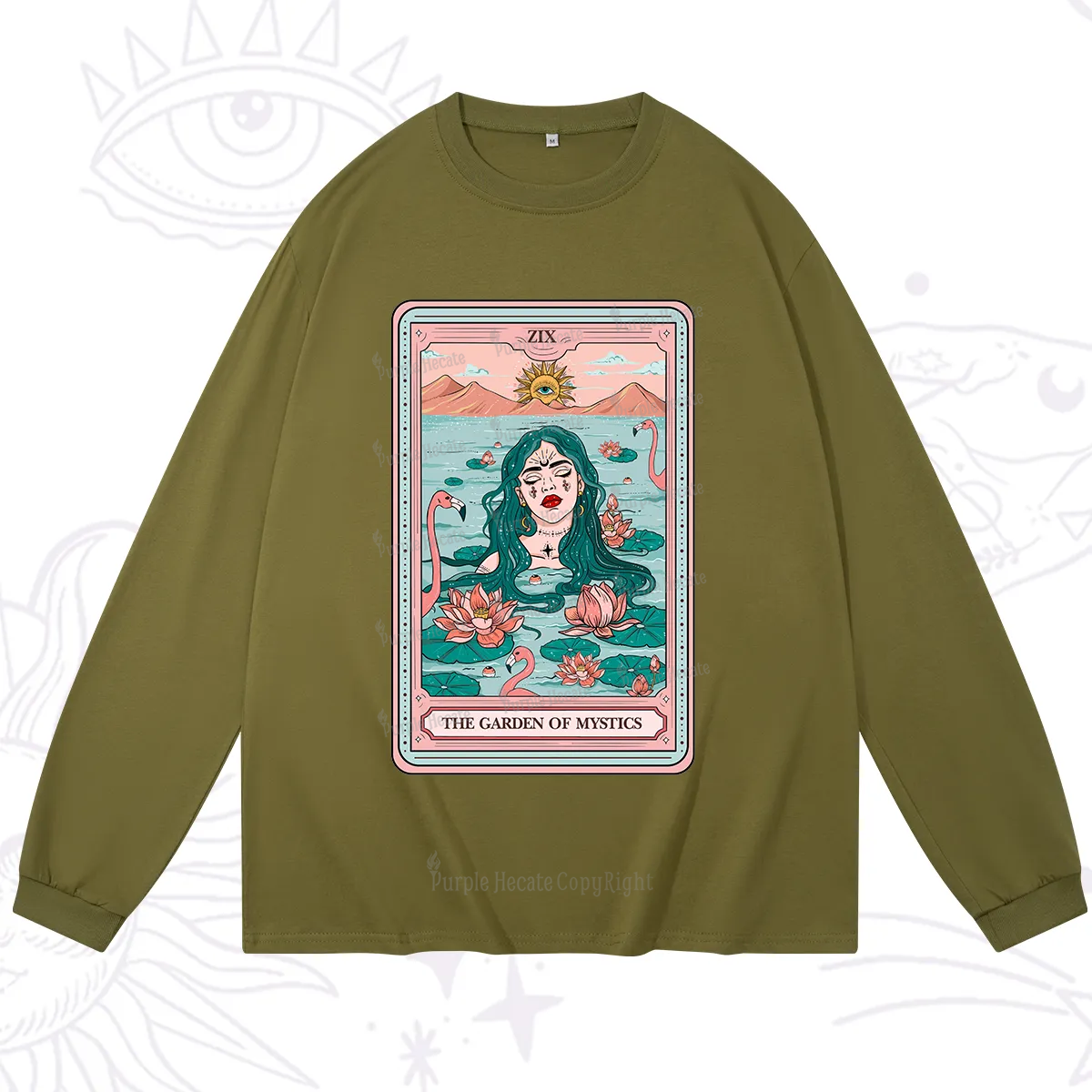 Purplehecate The Garden Of Mystics Tarot Long Sleeve T-Shirt