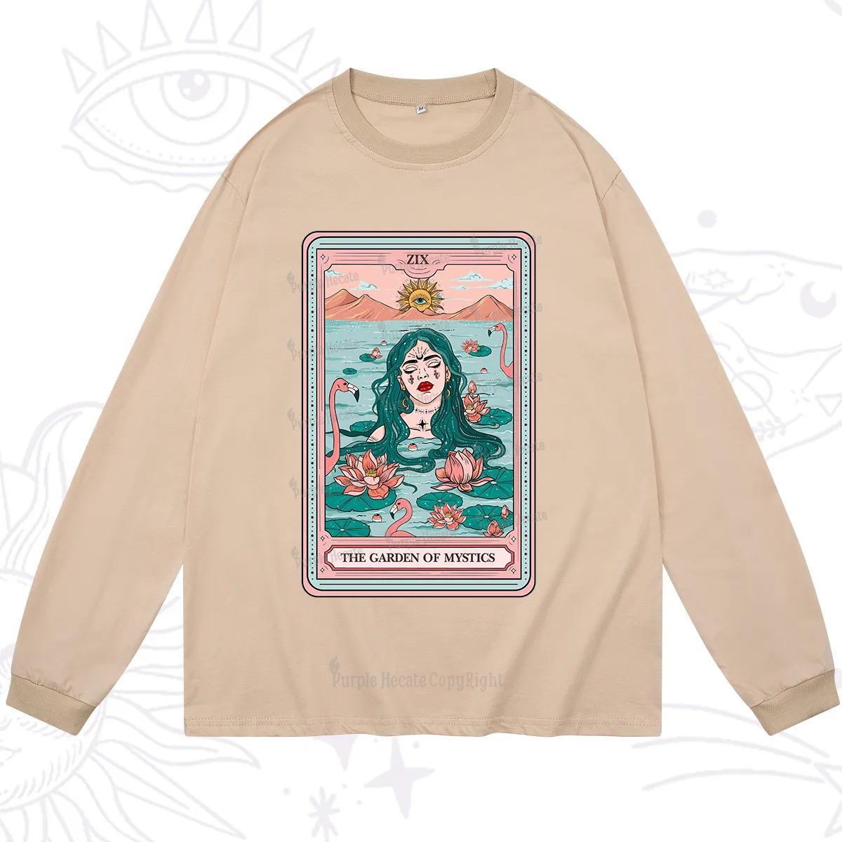 Purplehecate The Garden Of Mystics Tarot Long Sleeve T-Shirt