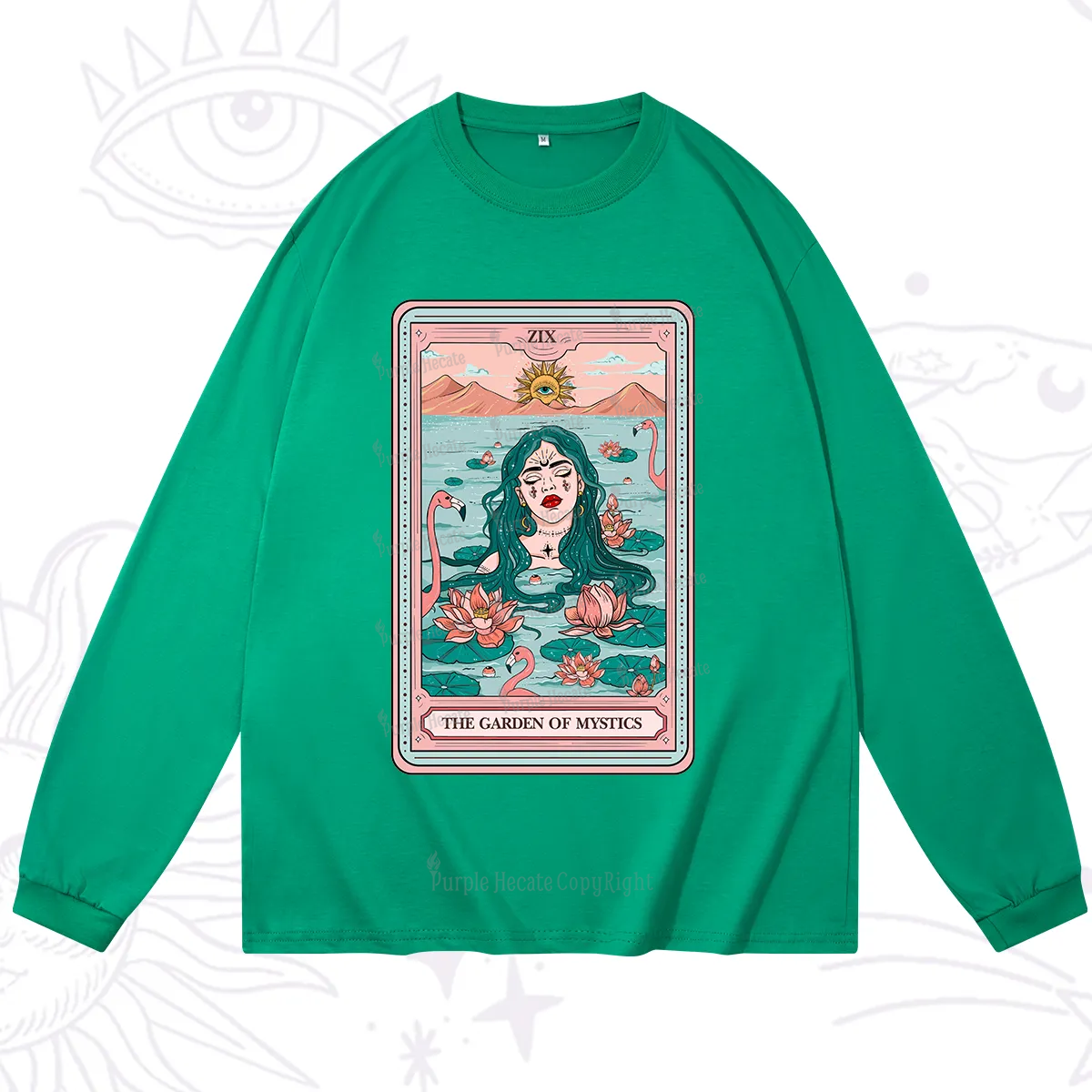 Purplehecate The Garden Of Mystics Tarot Long Sleeve T-Shirt